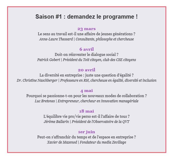 programme du podcast